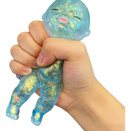 Squishy Bebé Con Glitter Juguete Sensorial Antiestrés Niños