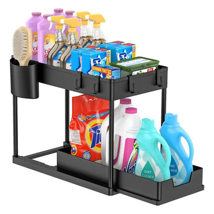 Organizador 2 Niveles Para Debajo Fregadero Tarja Con Cajon