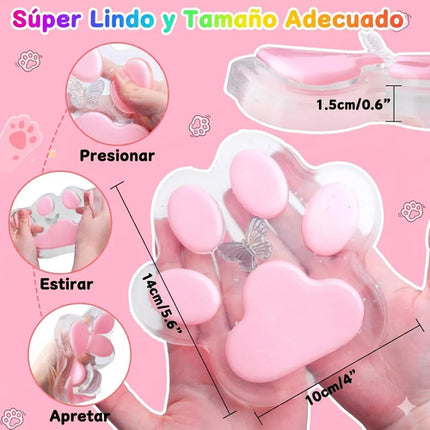 Squishy Pata De Gato Gigante Taba Antiestrés Silicona Kawaii