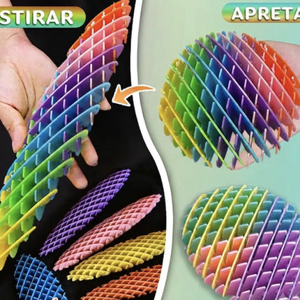 Juguete Sensorial Gusano Antiestrés Fidget Toy Relajante Tdh