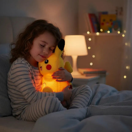 Peluche Respirador De Pikachu Luz Sonido Que Respira Pokemon Amarillo