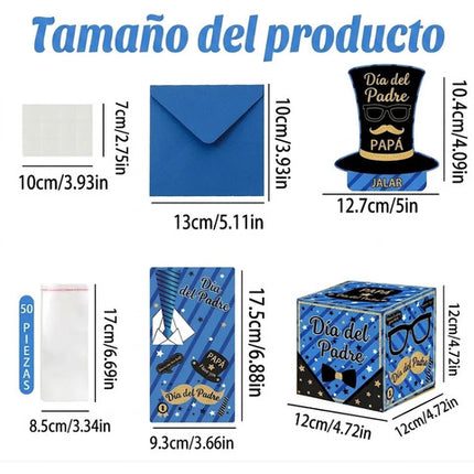 Caja Regalo Dia Del Padre Para Dinero Efectivo Billetes Papá