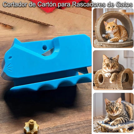Cortador Cartón Para Hacer Rascador De Gato Manual Multiusos