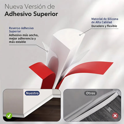 2m Moldura Esquina De Pared Flexible Autoadhesiva Silicona