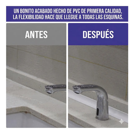 3m Tira Moldura Flexible Pvc Autoadhesiva Impermeable 12mm