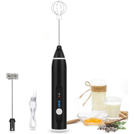 Espumador De Leche Eléctrico Recargable Batidor Café Barista