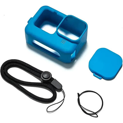 Funda Silicona Goprohero 13 12 11 10 9 Con Tapa Lente Correa