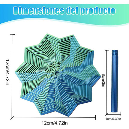 Juguete Sensorial Estrella Fractal 3d Expandible Antiestres