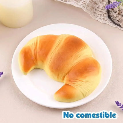 Squishy De Pan Cuernito Croissant Juguete Antiestres Suave