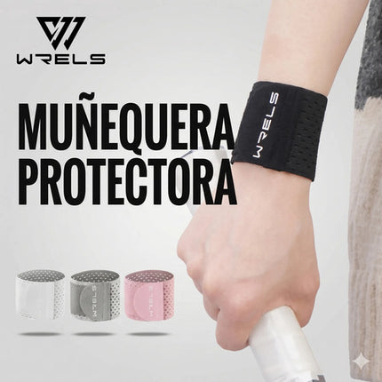 Par De Muñequeras De Compresión Deportiva Ajustable Elastica