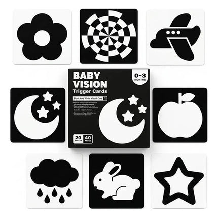 Tarjetas De Estimulación Visual Montessori Bebés 0-26 Meses