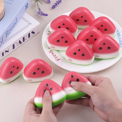 Squishy Juguete De Sandia Antiestrés Apretable Niños Regalo Rojo