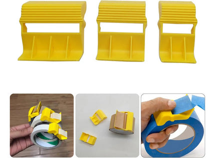 Cortador Despachador Cinta 3 Tamaños Separador Adhesiva Pape Amarillo