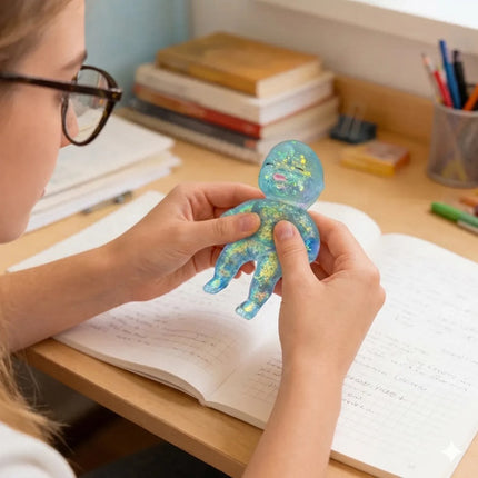 Squishy Bebé Con Glitter Juguete Sensorial Antiestrés Niños