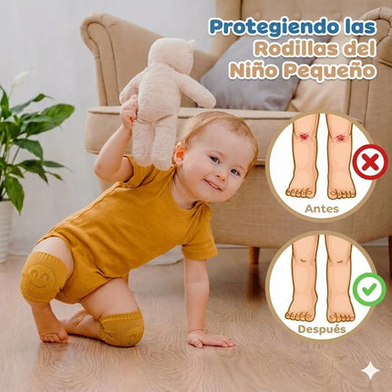 Rodilleras Para Bebé Gateo Antideslizante Protector Algodón