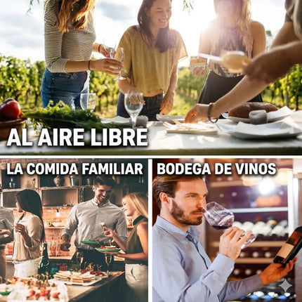 4 Tapones Para Champán Y Vino Espumoso Selladores De Vacío
