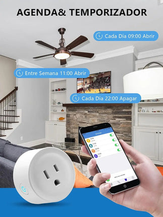 Enchufe Wifi Tuya Inteligente Temporizador Alexa Google Home