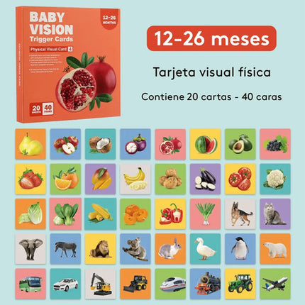 Tarjetas De Estimulación Visual Montessori Bebés 0-26 Meses