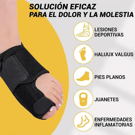 Corrector De Juanete Férula Ortopédica Ajustable Con Varilla