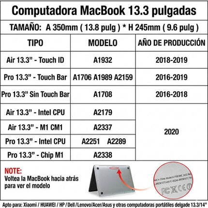 Funda De Piel Genuina Para Macbook Air Pro 13 13.3  Laptops