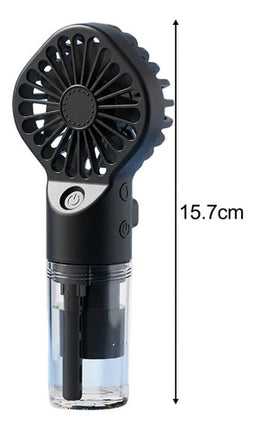 Ventilador Portátil Mano Spray Agua Humidificador Recargable