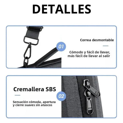 Maletín Portátil  Macbook Ipad De 13/14 Pulgadas Impermeable Negro