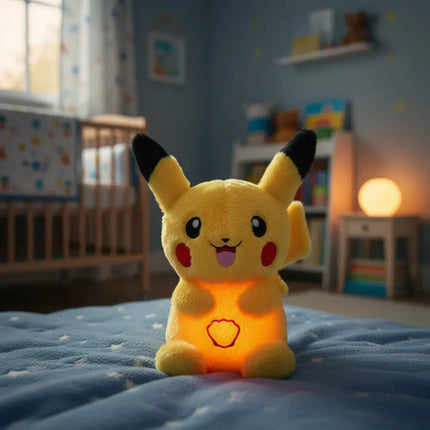 Peluche Respirador De Pikachu Luz Sonido Que Respira Pokemon Amarillo