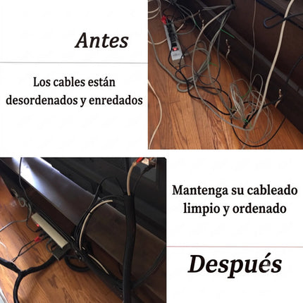 3m Canaleta Organizador De Cables Funda Trenzada Expandible