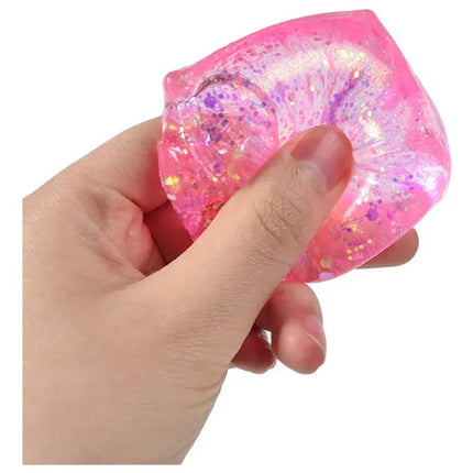 Juguete Antiestrés Squishy Cubo De Hielo Maltosa Con Glitter