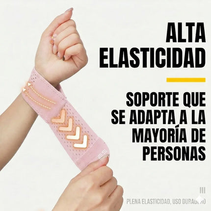 Par De Muñequeras De Compresión Deportiva Ajustable Elastica