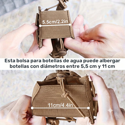 Porta Botella Tactico Molle Porta Radio Sostenedor Mochila