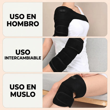 Hombrera Termica Calefacción Y Masaje Soporte Calor Rodilla