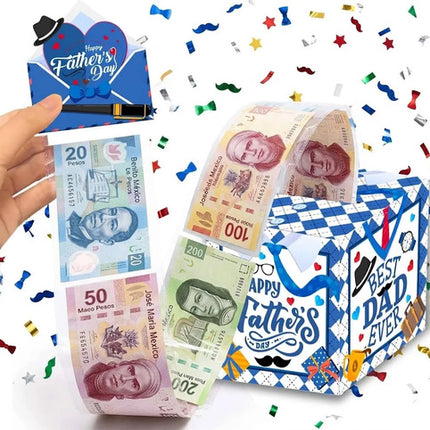 Caja Regalo Para Dinero Dia Del Padre Billetes Papá Kit Box
