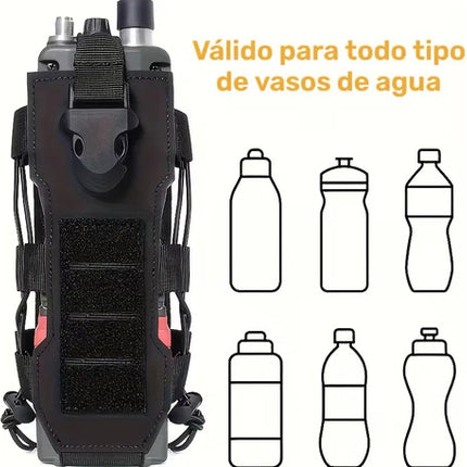 Porta Botella Tactico Molle Porta Radio Sostenedor Mochila