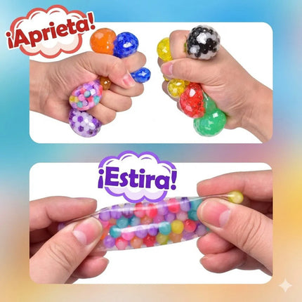 5 Pelotas Squishy Antiestrés Hidrogel 3.5cm Colores Al Azar