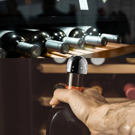 4 Tapones Para Champán Y Vino Espumoso Selladores De Vacío