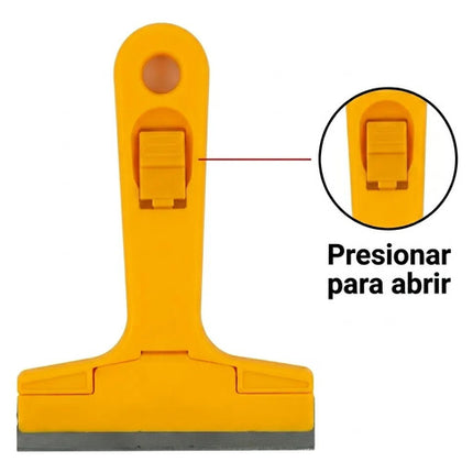 Raspador De Vidrios Y Ventana Limpieza Multiuso+10 Cuchillas