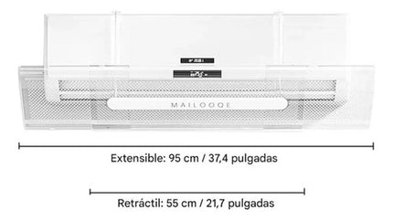 Deflector Cubierta Aire Acondicionado Minisplit Antidirecto Transparente