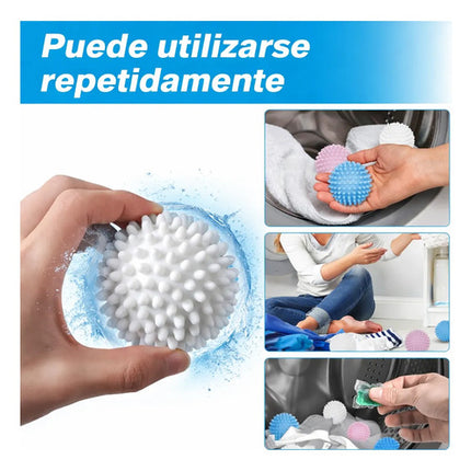 Pelota Lavadora Secadora Antinudo Suavizante Quita Pelusa
