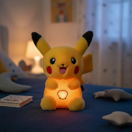 Peluche Respirador De Pikachu Luz Sonido Que Respira Pokemon Amarillo