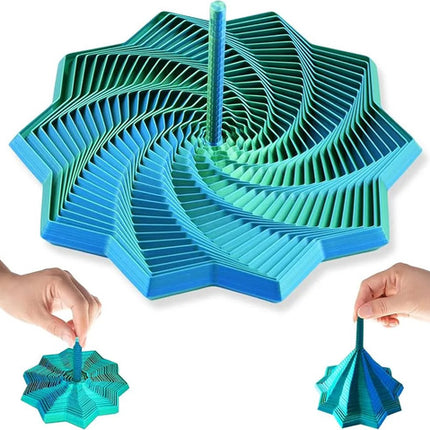 Juguete Sensorial Estrella Fractal 3d Expandible Antiestres