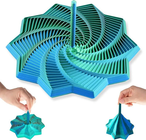 Juguete Sensorial Estrella Fractal 3d Expandible Antiestres