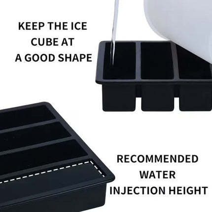 Molde Charola Para Hielo En Barra Mantequilla Rectangular