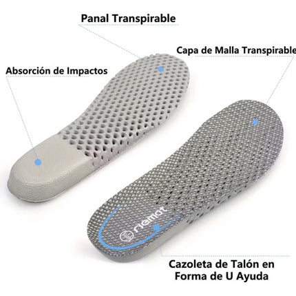 Par Plantillas Deporte Confort De Espuma Soporte Talón Arco