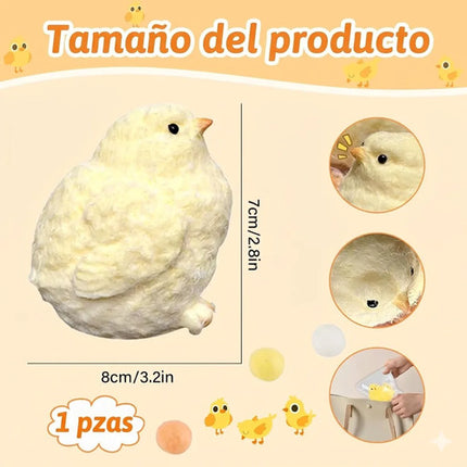 Juguete De Pollito Squishy Mochi Antiestres Relajante Pollo