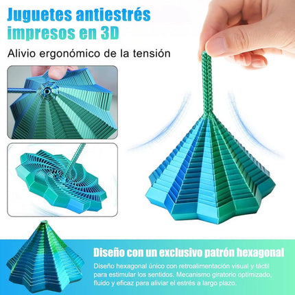 Juguete Sensorial Estrella Fractal 3d Expandible Antiestres