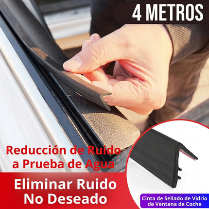 4m Tira De Goma Sello De Ventana Carro Auto Forma V Aislante