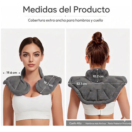 Almohadilla Térmica Microondas  Cuello Y Hombros Alivio Dolor Muscular