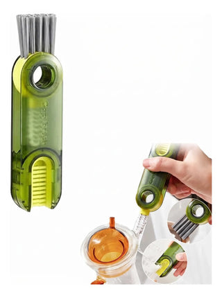 Cepillo Limpieza 3 En 1 Para Tapas De Termos Vasos Botellas