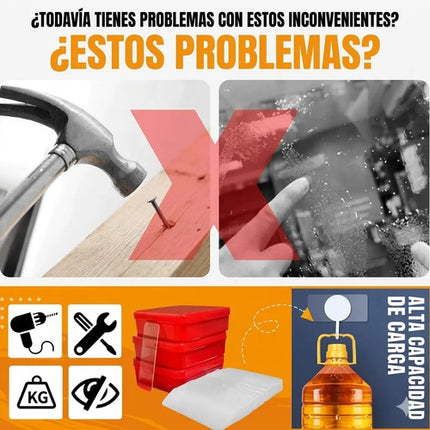 60 Cintas Doble Cara Adhesiva Transparente Reutilizable Gel